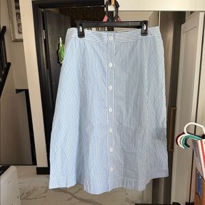 a new day Light Blue Striped A-Line Skirt